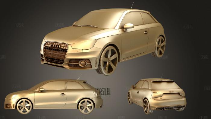 Audi A1 2010 stl model for CNC
